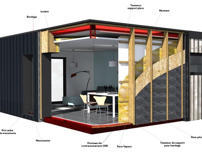 Structure Panneau Et Mur Ossature Bois