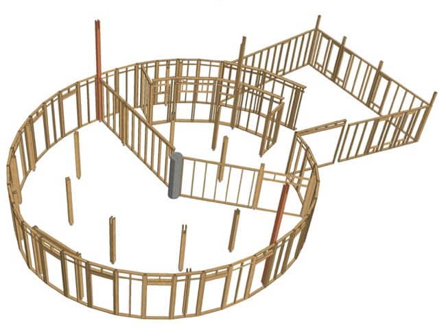 MOB - Les Brouzils - 3D ossature rdc